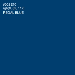 #003E70 - Regal Blue Color Image
